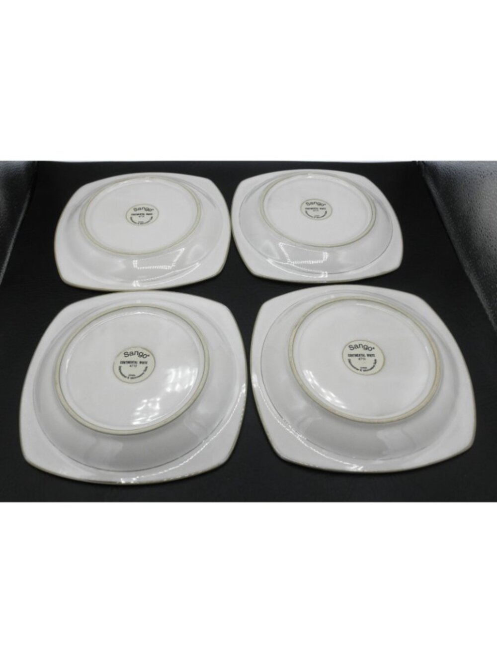 Continental White by Sango 9 Inch Salad Plates Set of 4 Pattern Code: SANCONW - Picture 2 of 6